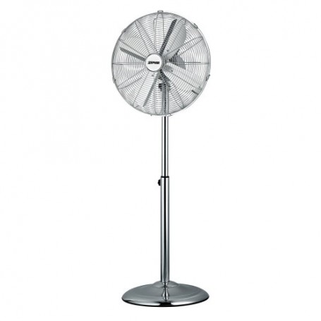 Zephir PF40CR Ventilatore Oscillante a piantana con struttura in acciaio e base stabile, 50W, 3 velocità, Altezza 140 cm