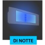 Beghelli 1499BLU Lampada emergenza e notturna ricaricabile LED, 11W, 8 ore di autonomia, 130 Lumen, IP40, Parete o incasso