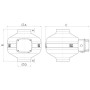 Vortice 16151 Aspiratore centrifugo assiale Diametro 125 mm, Motore AC a 3 Velocità, Struttura in Acciaio, MADE IN ITALY