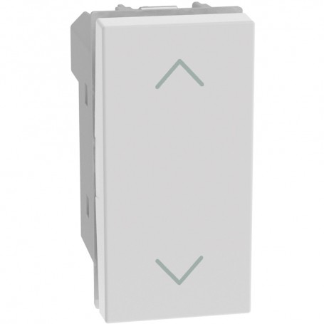 Pulsante Doppio Bticino Matix Go JW4037N, Bianco, Interbloccato, Non Illuminabile, 10A, 1P (NO) + 1P (NO), 1 Modulo