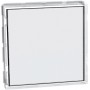 Pulsante Portanome Bticino Matix Go J4040, Bianco, 1P, 3A, Illuminato da LED Bianco, 2 Moduli, MADE IN ITALY