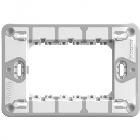 Supporto 2 Moduli Bticino Matix Go J4702, Fissaggio con vite, MADE IN ITALY