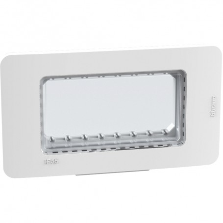 Placca IP55 Bticino Matix Go 28603W per supporti J4703, 3 Moduli, Bianca, MADE IN ITALY