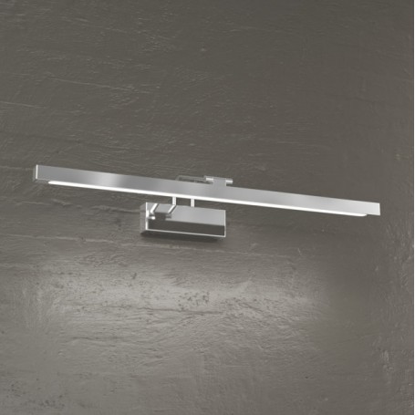 TopLight Flexa 1149/AG N-CR Lampada da parete Inclinabile per specchi e quadri, 12W LED, Luce Naturale, Cromo lucido, 60 cm