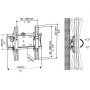 Staffa TV Bravo Quadro 3 15-40 Pollici, Inclinabile, VESA 20x20, Nero, Realizzato in ferro zincato, Carico massimo 30 Kg