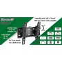 Staffa TV Bravo Quadro 3 15-40 Pollici, Inclinabile, VESA 20x20, Nero, Realizzato in ferro zincato, Carico massimo 30 Kg