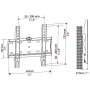 Staffa TV Bravo Quadro 1 15-40 Pollici, VESA 5x5 - 20x20, Nero, Realizzato in ferro zincato, Carico massimo 30 Kg