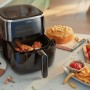 Philips Airfryer XL HD9257/80 Friggitrice Aria 5.6 Litri, 14 Programmi Cottura, Timer e temperature regolabili, 1700W, Nera