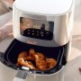 Philips Airfryer HD9252 Friggitrice ad aria 4 Litri, Timer e controllo della temperatura, 5 Impostazioni di cottura, Bianca