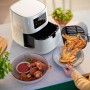 Philips Airfryer HD9252 Friggitrice ad aria 4 Litri, Timer e controllo della temperatura, 5 Impostazioni di cottura, Bianca