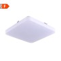 Lampo E280SQLEDMC Plafoniera 19W LED Tricolor, Bianca, 1650 Lumen, IP20, Luce calda-naturale-fredda, 27x27 cm