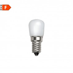 Lampada LED E14 1,5W Luce calda Lampo Lighting Piccola Pera PPE14BC, 3000K, 140 Lumen, Apertura luce 270°