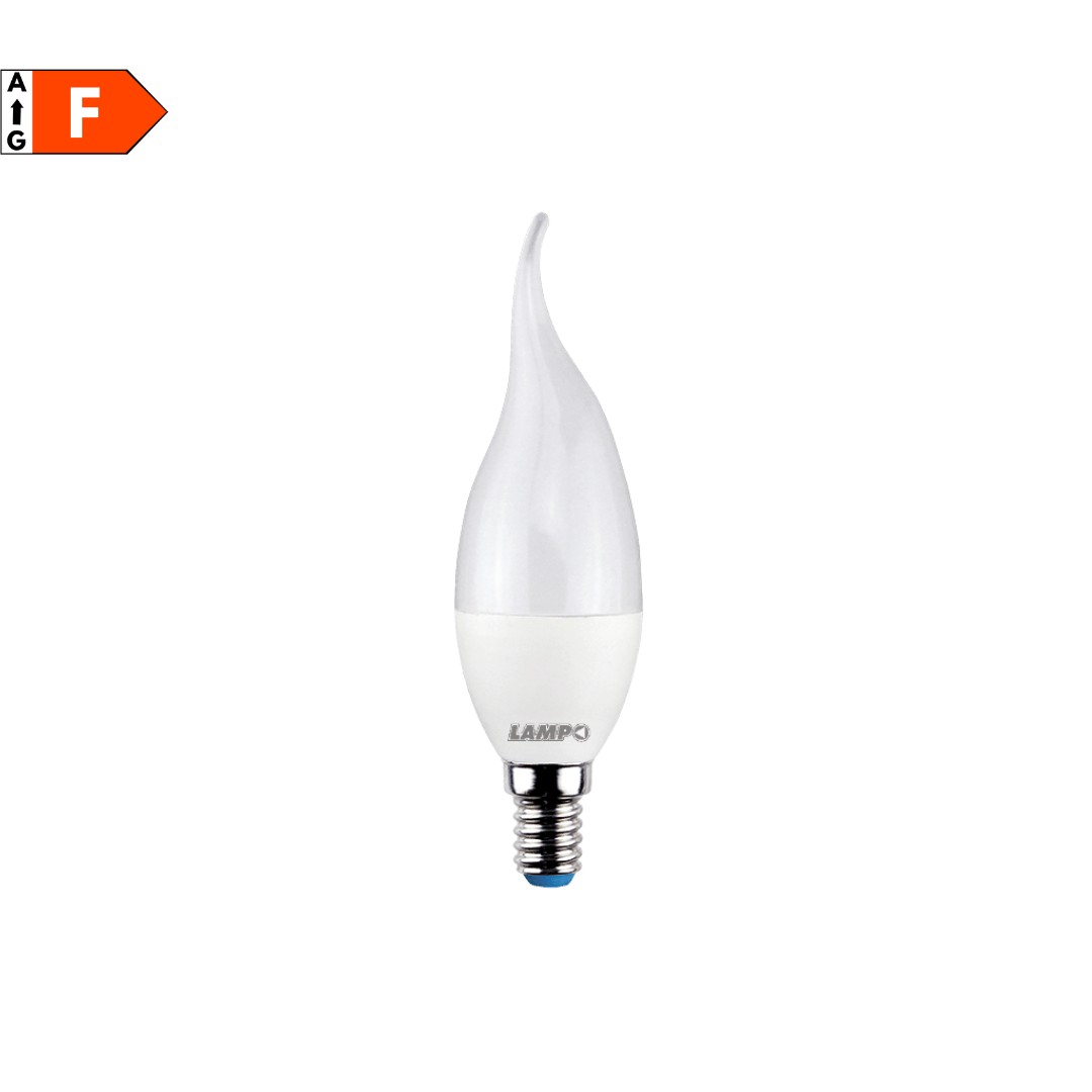 Lampada LED 8W Colpo di Vento E14 Luce Naturale Lampo Lighting CV308WE14BN,  4000K, 730 Lumen, Resa 60W, Apertura luce 220