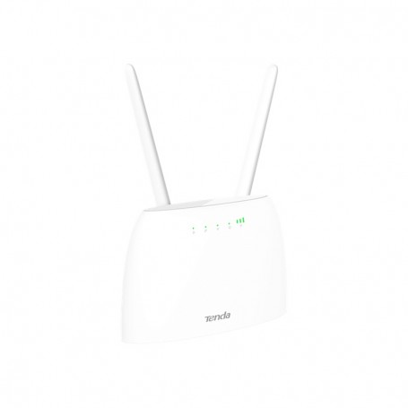 Tenda 4G06 Router WiFi per SIM 4G LTE, Porte LAN e Telefonica, 300 Mbps, 2 Antenne, Bianco, Fino a 32 dispositivi