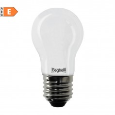 Beghelli 56539 Tutto Vetro Lampada LED 4W E27 Luce naturale, Resa 40W, 470 Lumen, 4000K, Sfera