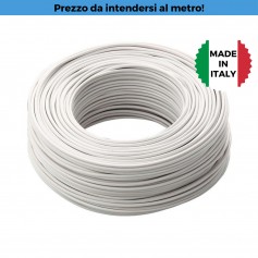 Cavo Unipolare FS17 1.5 mm2 Bianco, 450/750V, MADE IN ITALY, Flessibile, Roda Cavi