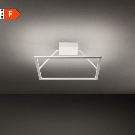 Plafoniera Affralux Isyluce Quattro 2344, Bianca, LED 72W, Luce calda, 8640 Lumen, Luce indiretta