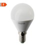 Beghelli Elplast 56819 Lampada LED E14 5W Luce fredda, Resa 40W, 470 Lumen, 6500K, Sfera, Apertura luce 160 Gradi