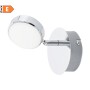 Lampada da parete Eglo Salto 95628 Orientabile, Cromo Lucido e satinato, Sistema LED 5,4W, 640 Lumen, Luce calda, IP20