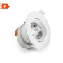 Lampo Sydney SYDOR/7W/BN Faro LED Incasso Orientabile 7W, 650 Lumen, Bianco, Luce Naturale, Apertura luce 38°, 220V, 4000K, IP20