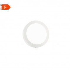 Plafoniera bianca sottile in metallo IdealLux Universal Round, 12W, 700 Lumen, Luce calda 3000K, Diametro 17 cm