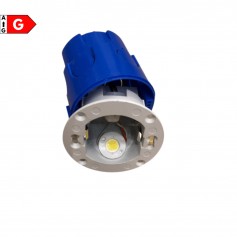 Segnapasso da incasso 3W LED Tricolor IP44 Bianco Lampo SPLEDOSFMC, Tondo o quadrato, Luce calda-Naturale-Fredda, 120 Lumen