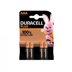Duracell Plus MN2400 Batterie Ministilo AAA, Lunga durata per uso quotidiano, Batterie alcaline