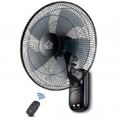DCG VE1697TT Ventilatore da parete con telecomando e timer, 5 Pale, 3 Velocità, Oscillazione orizzontale, Diametro 40 cm, 40W