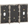 Bticino Living Now KG8103 Frame elettrificato Nero, 3 Moduli, per supporto K4703