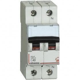 Bticino FC810NC40 Interruttore magnetotermico 40A, 4.5kA, 2 Moduli, 1P+N, Curva C, IP20