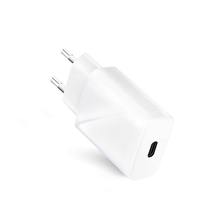 Telecustodia CVCUNIVUSBC20W Alimentatore USB-C 20W Ricarica Rapida, Bianco, Utile per ricaricare Smartphone e Tablet