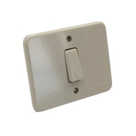 Bticino Domino 1102N Pulsante unipolare 6A, Adatto per cassetta tonda diametro 65 mm, Bianco, 250V, Serie Civili, MADE IN ITALY