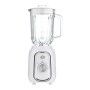 DCG UM1360 Frullatore con bicchiere in vetro 1.5L, Bianco, 500W, 4 Lame in inox, 2 Velocità + Pulse