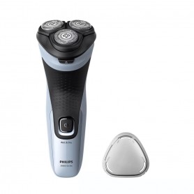 Philips X3003/00 Rasoio Ricaricabile, Testine 4D Flex, Impermeabile, Wet&Dry, Rifinitore basette e baffi, Indicatore batteria