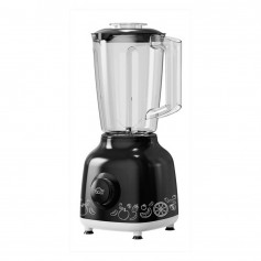 DCG UM1390 Frullatore con bicchiere in plastica 1.5L, Nero, 400W, Lame in inox, 2 Velocità + Pulse