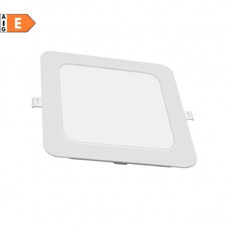 Lampo Tricolor SQLED18WMC Faro LED Incasso Sottile 18W, Bianco, Quadrato, 1813 Lumen, IP20