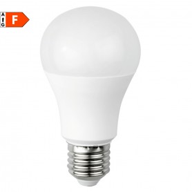 Beghelli Elplast 57000 Lampada LED E27 9W Luce calda, Resa 60W, 850 Lumen, 3000K, Goccia, Apertura luce 160 Gradi