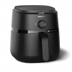 Philips Airfryer NA120/00 Friggitrice ad aria 4.2 Litri, Timer e controllo della temperatura, 12 Impostazioni di cottura, Nera