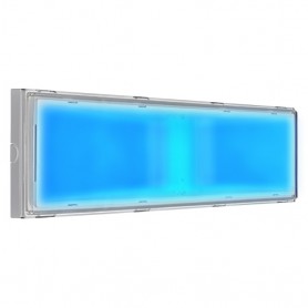 Beghelli 8584BLU Lampada emergenza e notturna ricaricabile LED, 18W, 3-6 ore Autonomia, IP42, Da parete o soffitto