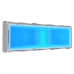 Beghelli 8584BLU Lampada emergenza e notturna ricaricabile LED, 18W, 3-6 ore Autonomia, IP42, Da parete o soffitto