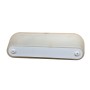 Prisma Megaline Applique Bianco, 1 PL 18W Inclusa, Diffusore in vetro trasparente, MADE IN ITALY, Vintage, IP44