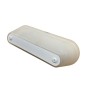 Prisma Megaline Applique Bianco, 1 PL 18W Inclusa, Diffusore in vetro trasparente, MADE IN ITALY, Vintage, IP44