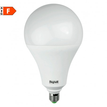 Beghelli 56863 Lampada LED E27 40W Luce calda, 3000 Lumen, 3000K, Goccia, Apertura luce 200 Gradi