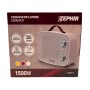 Zephir ZPTC888 Termoventilatore Ceramico PTC 750-1500W, Termostato regolabile, Manico e piedini in similpelle