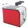 DCG TA8360 Tostapane Acciaio Inox per due toast, Funzione scongelamento, Controllo della tostatura variabile, 850W, Rosso