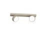 Toplight Edra Barra 2 Spot Sabbia Orientabili da parete e soffitto, 2 GX53, Struttura in metallo, IP20, Moderno