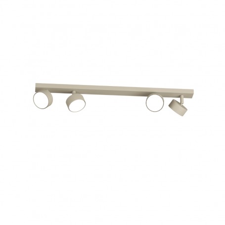 Toplight Edra Barra 2 Spot Bianchi Orientabili da parete e soffitto, 2 GX53, Struttura in metallo, IP20, Moderno