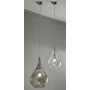 Sospensione Cangini&Tucci RGIG1253.1L con vetro di murano ambra|E27|MADE IN ITALY|Coppolav.it: Sospensione