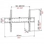 Supporto braccio inclinabile per TV da 32 a 82 pollici in ferro zincato nero MADE IN ITALY Bravo Quadro 4 92402635: Bracci TV