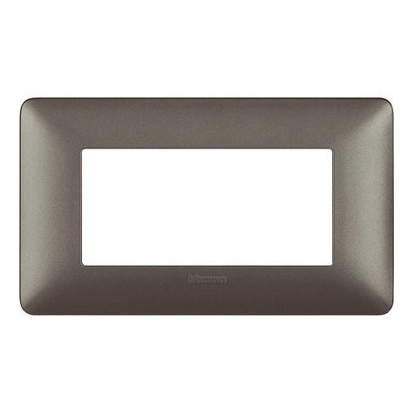 Placca Bticino Matix AM4804MIR 4 moduli Iron, Tecnopolimero, 4 Posti, Serie Civili, MADE IN ITALY: Coppolav.it